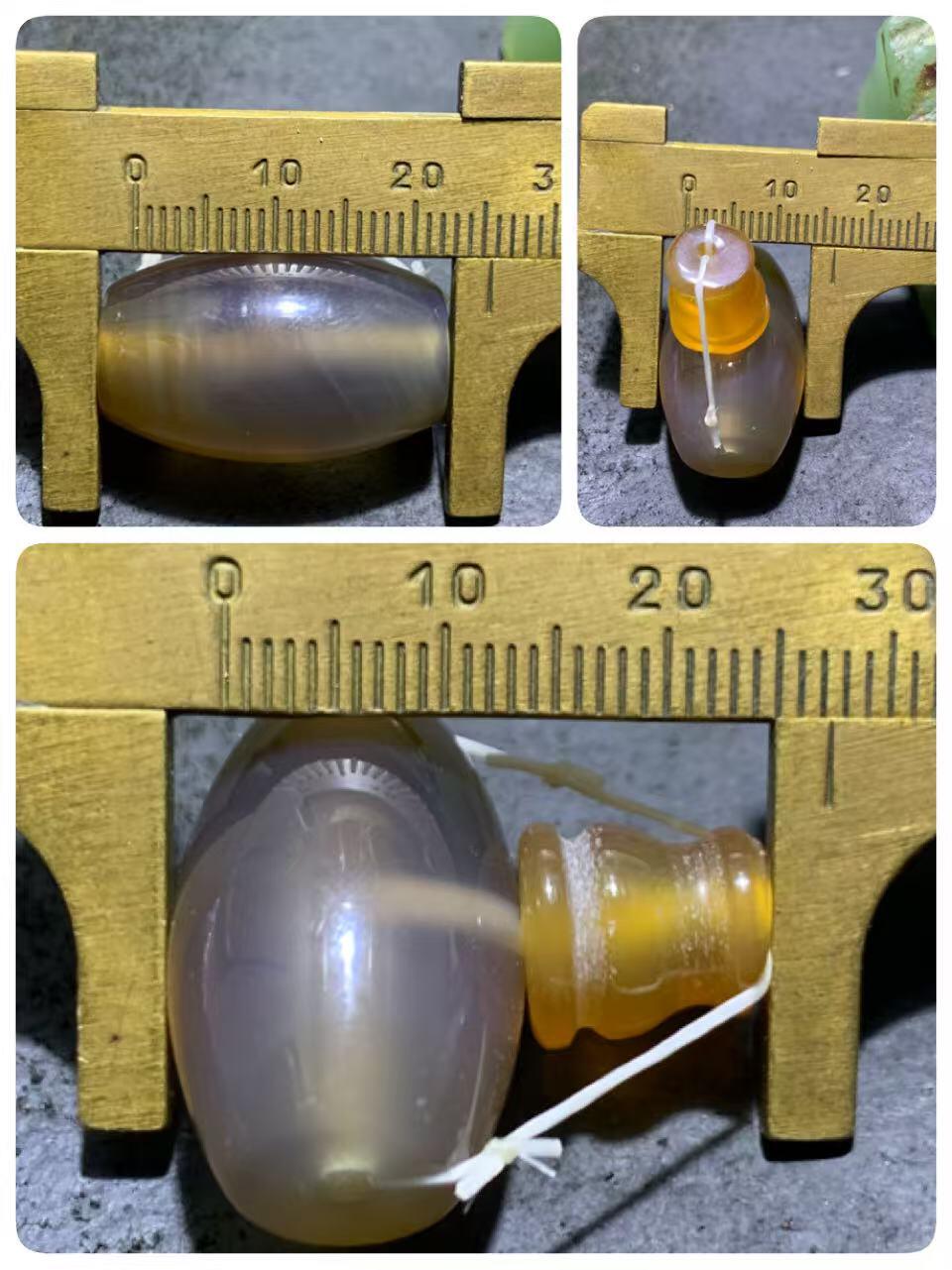 精美高玉化巴西玛瑙佛头三通一个