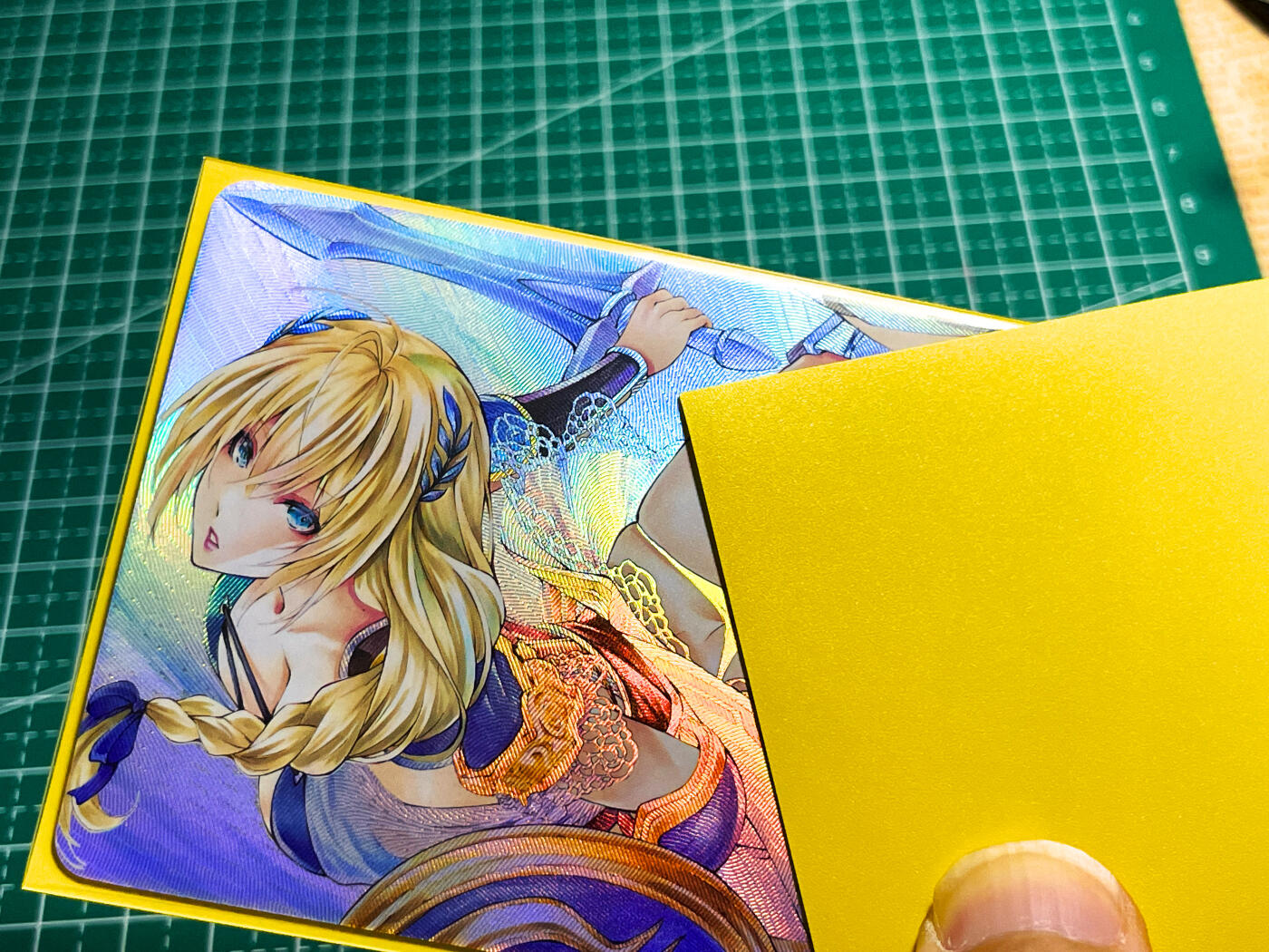 显眼宝28期【关注参拍有赠卡】 【超耐看】拳皇街霸对战系列  不知名角色  折光彩闪 大卡尺寸 63*88 6号