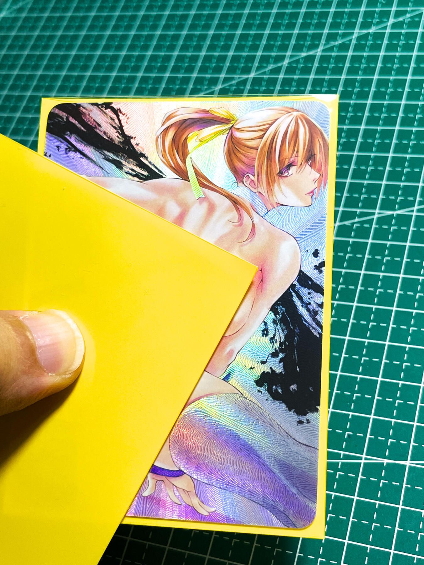 显眼宝28期【关注参拍有赠卡】 【经典美背】超高颜值美背卡 火舞   一枚  折光彩闪 大卡尺寸 63*88