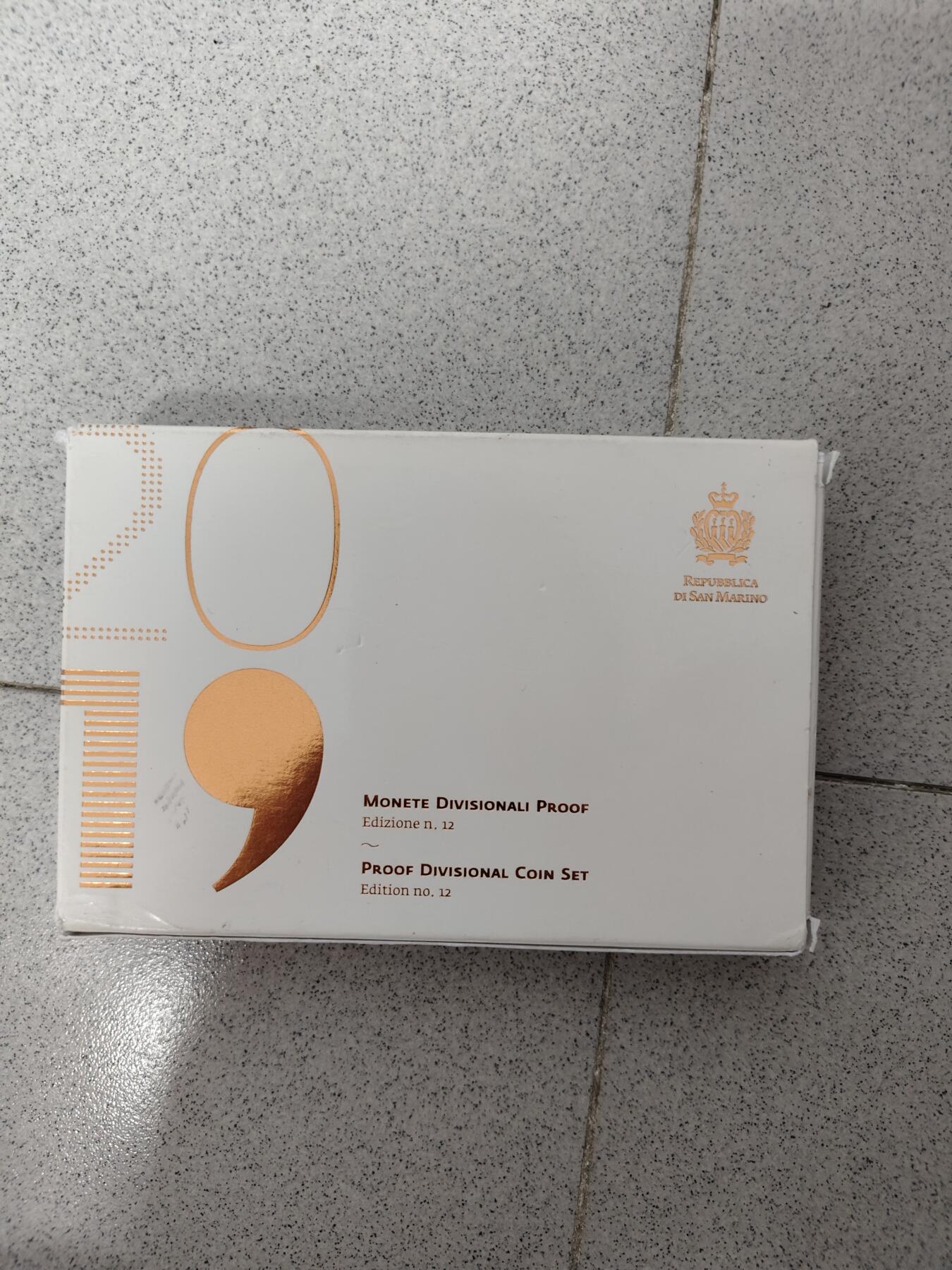 第172期拍卖【长期征集拍品】 圣马力诺2019年精制纪念币10枚全套