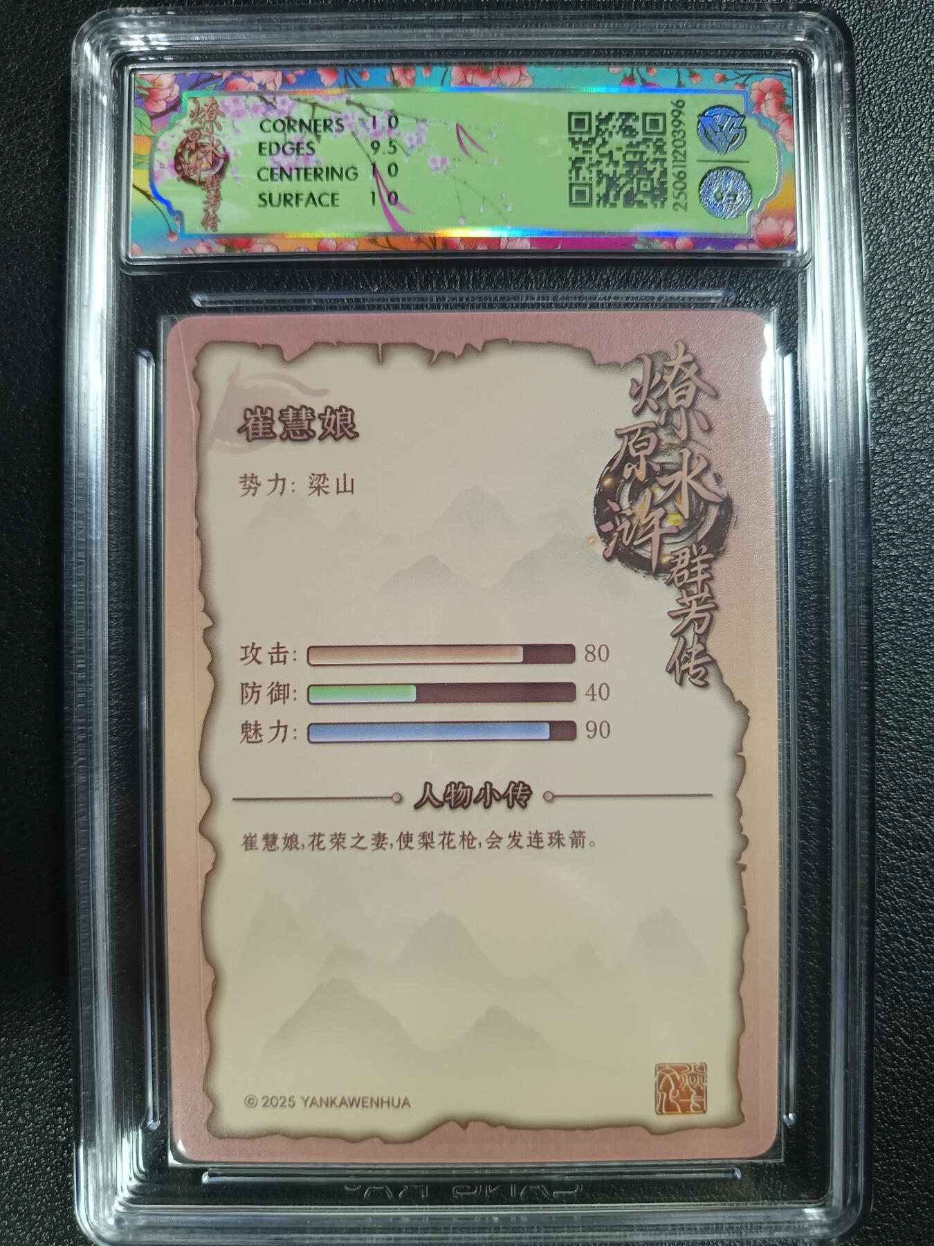 天玑星卡拍第115期《8.21周四截拍》持续收拍收评中 满赠卡需备注 焱卡文化 水浒群芳传（下）崔慧娘 折光 CCG10
