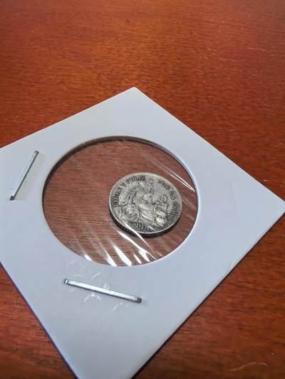 长老汇马年精选第六场拍卖 - 1910秘鲁坐姿女神1/2D银币