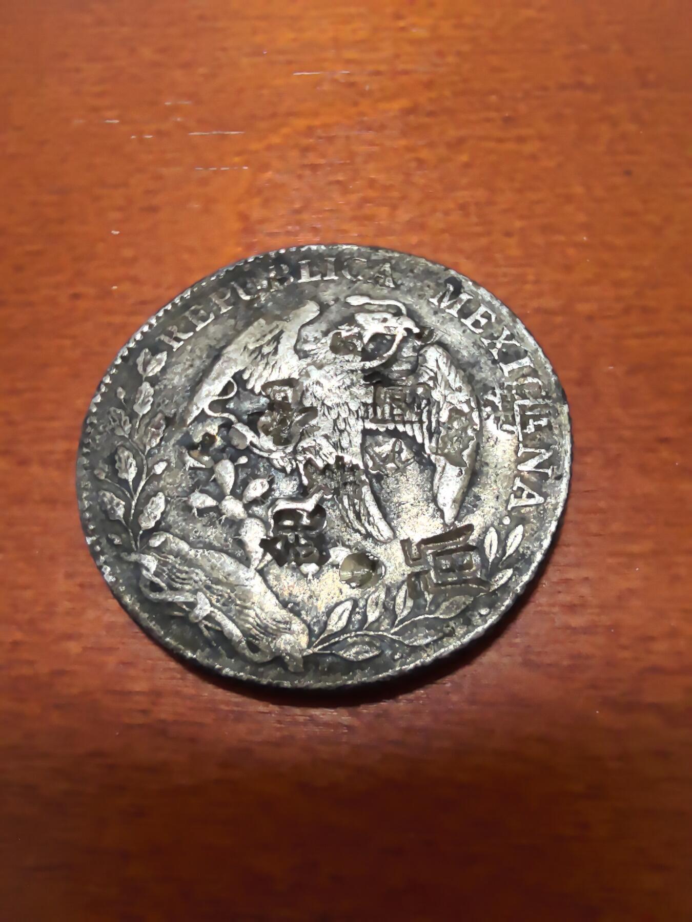 长老汇蛇年精选第三十八场拍卖 1878Mo MH墨西哥8R鹰洋，墨西哥城造币厂，有戳