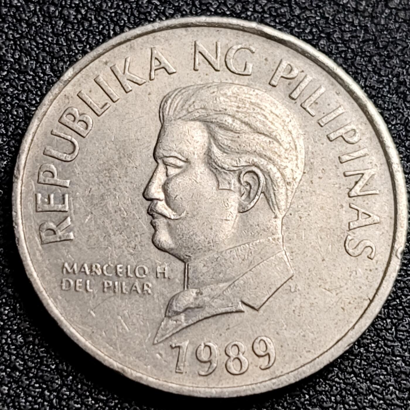 泉币菌-第91场-精品福利场 菲律宾1989年50分 食猴鹰 铜镍币 25mm