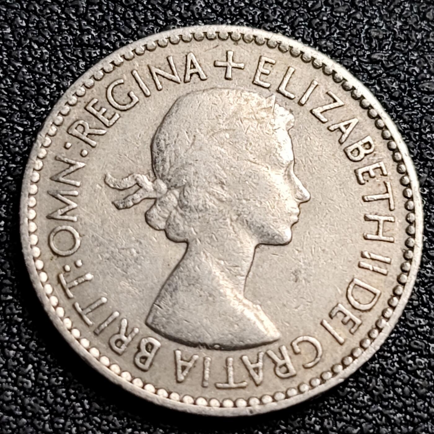 泉币菌-第91场-精品福利场 1953年 英国6便士硬币 爱情幸运币 19.3mm