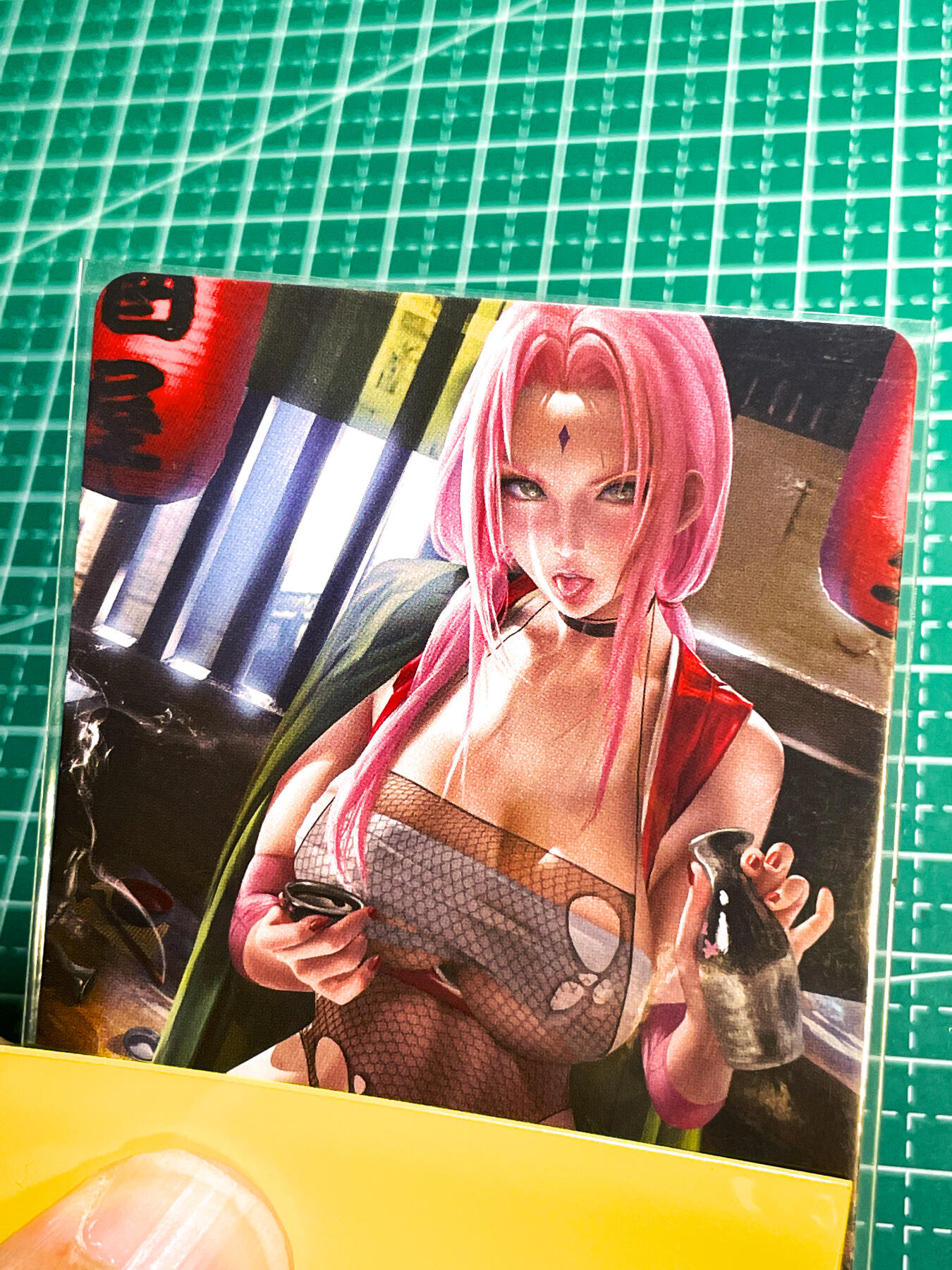 显眼宝28期【关注参拍有赠卡】 岁月如梭   老卡系列    小樱醉酒艺术卡   共1张   折光彩闪工艺   大卡尺寸  63*88