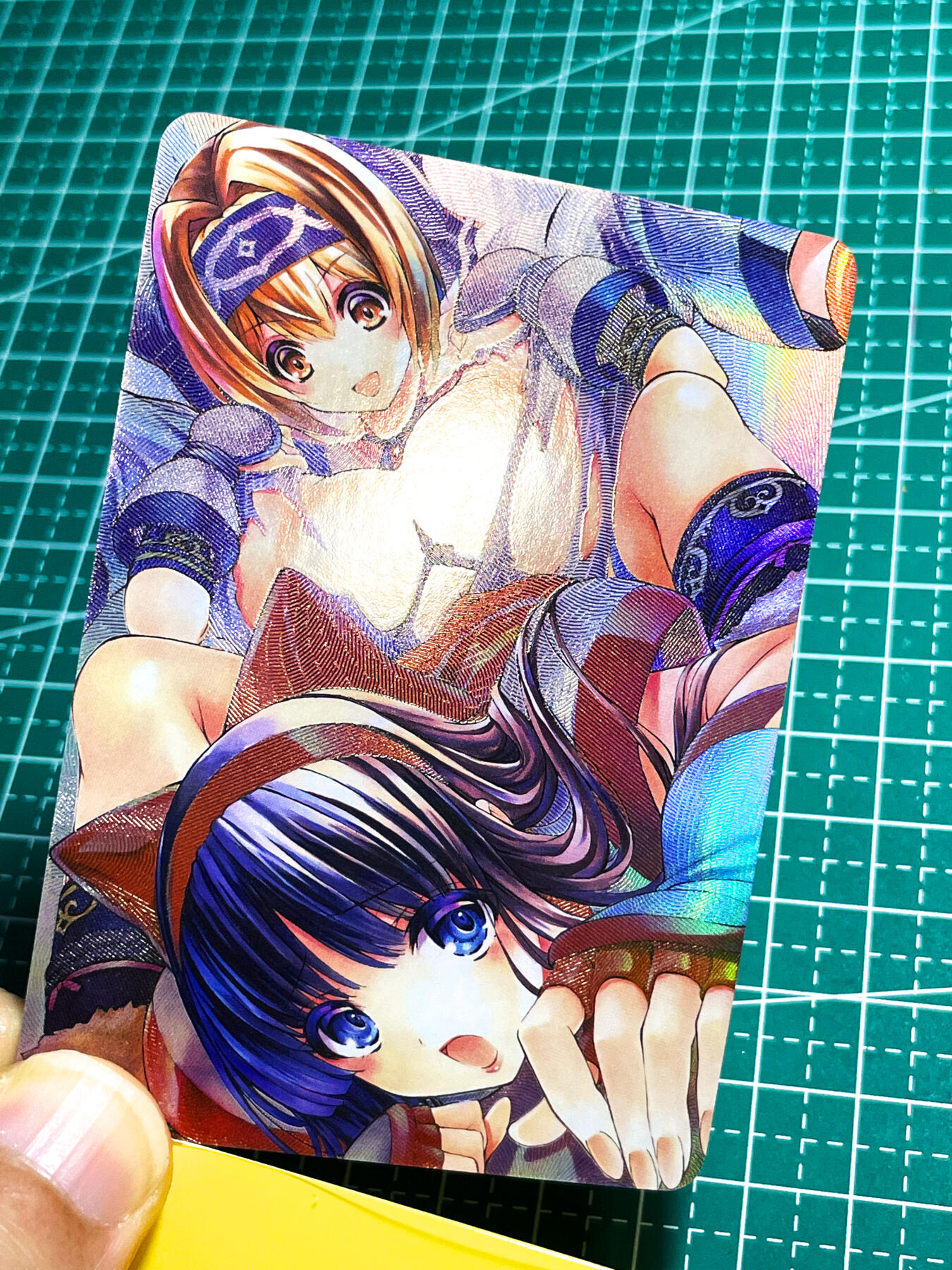 显眼宝28期【关注参拍有赠卡】 【超耐看】拳皇街霸对战系列  不知名角色 折光彩闪 大卡尺寸 63*88 8号