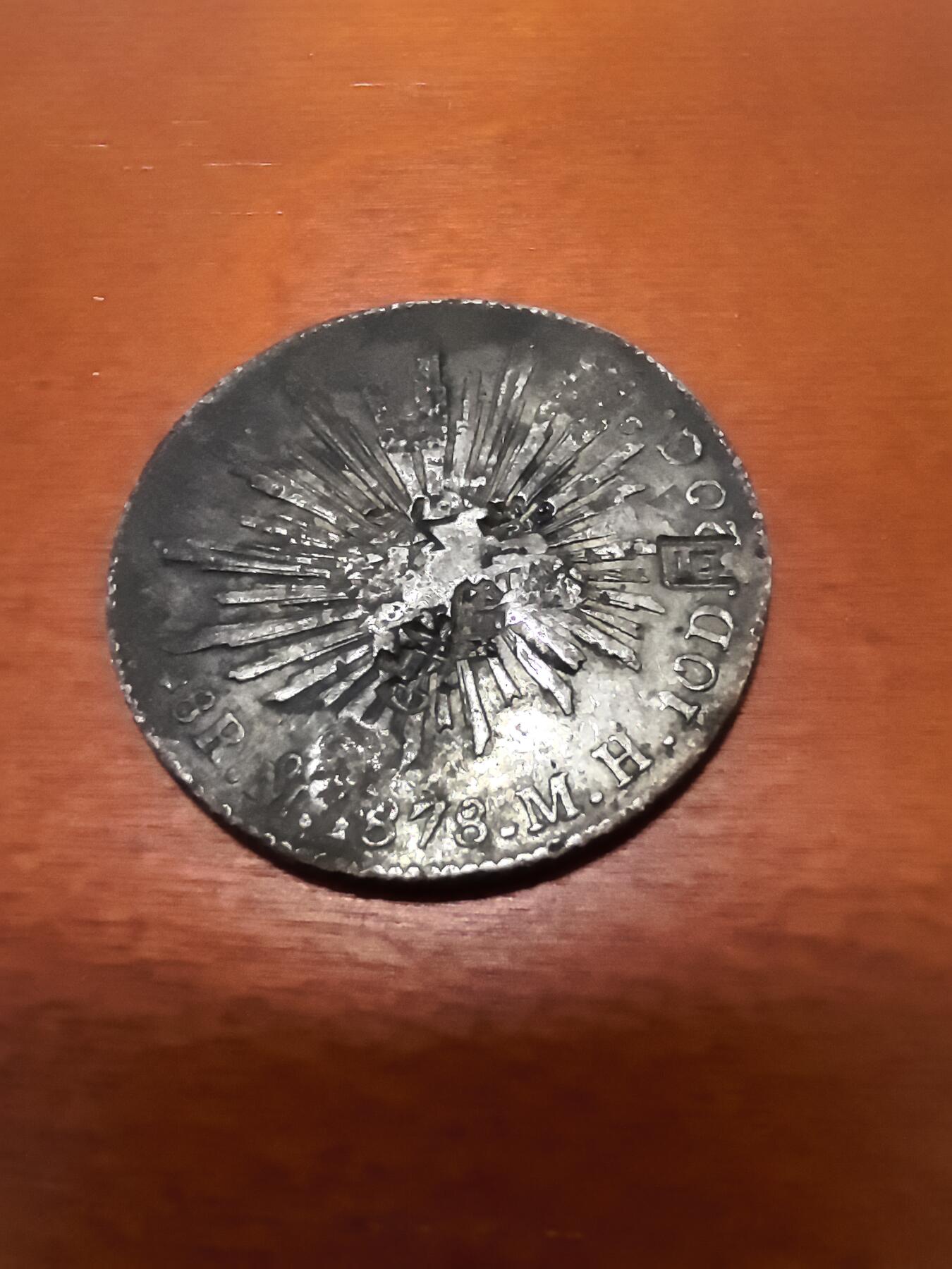 长老汇蛇年精选第三十八场拍卖 1878Mo MH墨西哥8R鹰洋，墨西哥城造币厂，有戳