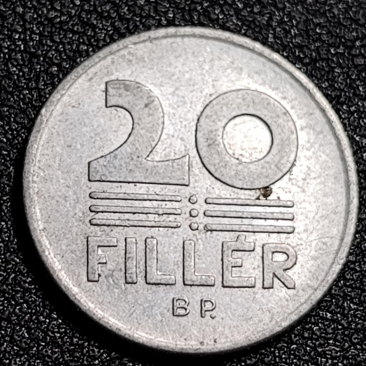 泉币菌-第92场-精品福利场 匈牙利1974年20菲勒铝币 21mm 社会主义时期