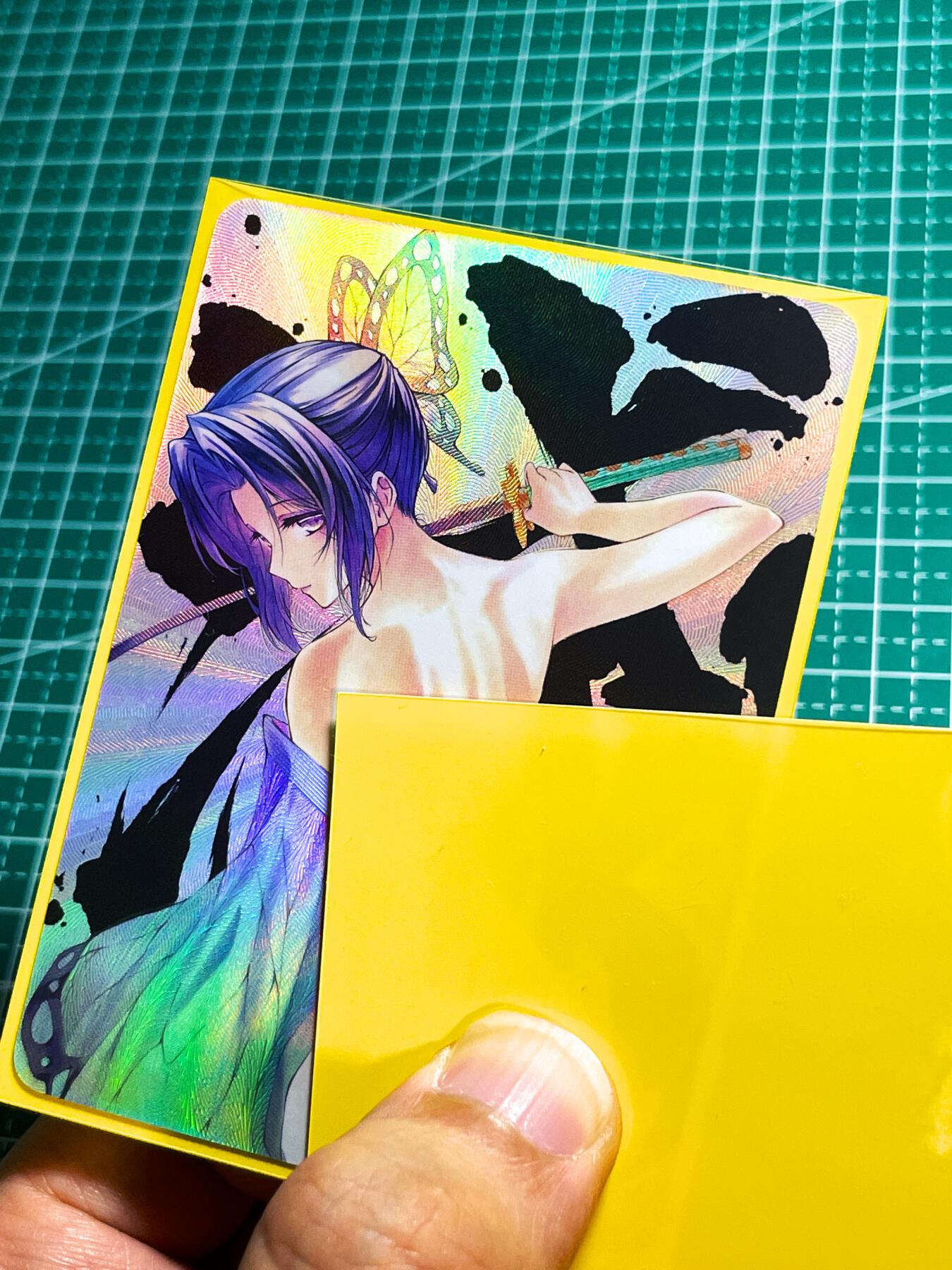 显眼宝28期【关注参拍有赠卡】 【经典美背】超高颜值美背卡 蝴蝶忍 一枚  折光彩闪 大卡尺寸 63*88