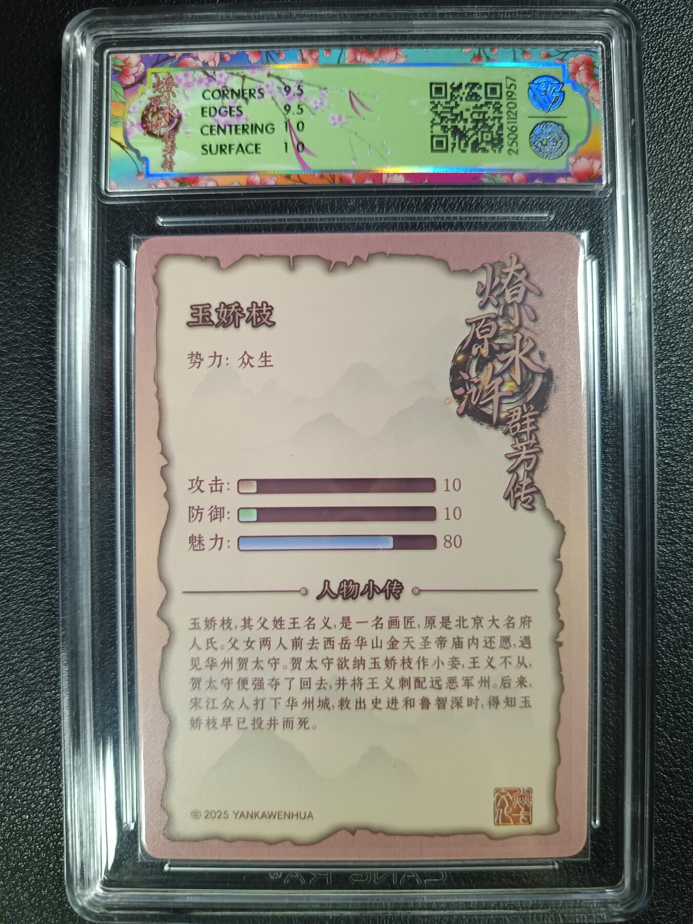 天玑星卡拍第115期《8.21周四截拍》持续收拍收评中 满赠卡需备注 焱卡文化 水浒群芳传（下）玉娇枝 折光 CCG10