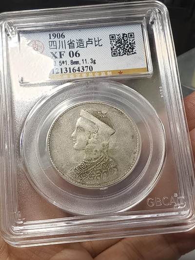 老银元专场（少量铜钱铜元） - 一期卢比，公博评级06