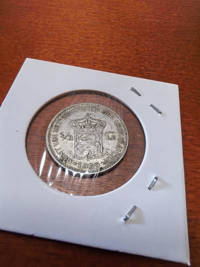 长老汇马年精选第十九场拍卖 1930荷兰威廉明娜1/2盾银币，5克720银