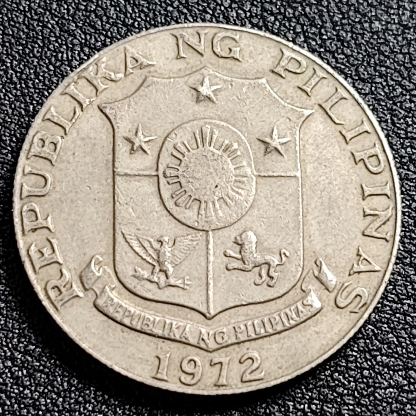 泉币菌-第91场-精品福利场 菲律宾1972年50分 作家马塞洛·德尔·比拉尔铜镍锌币 27mm