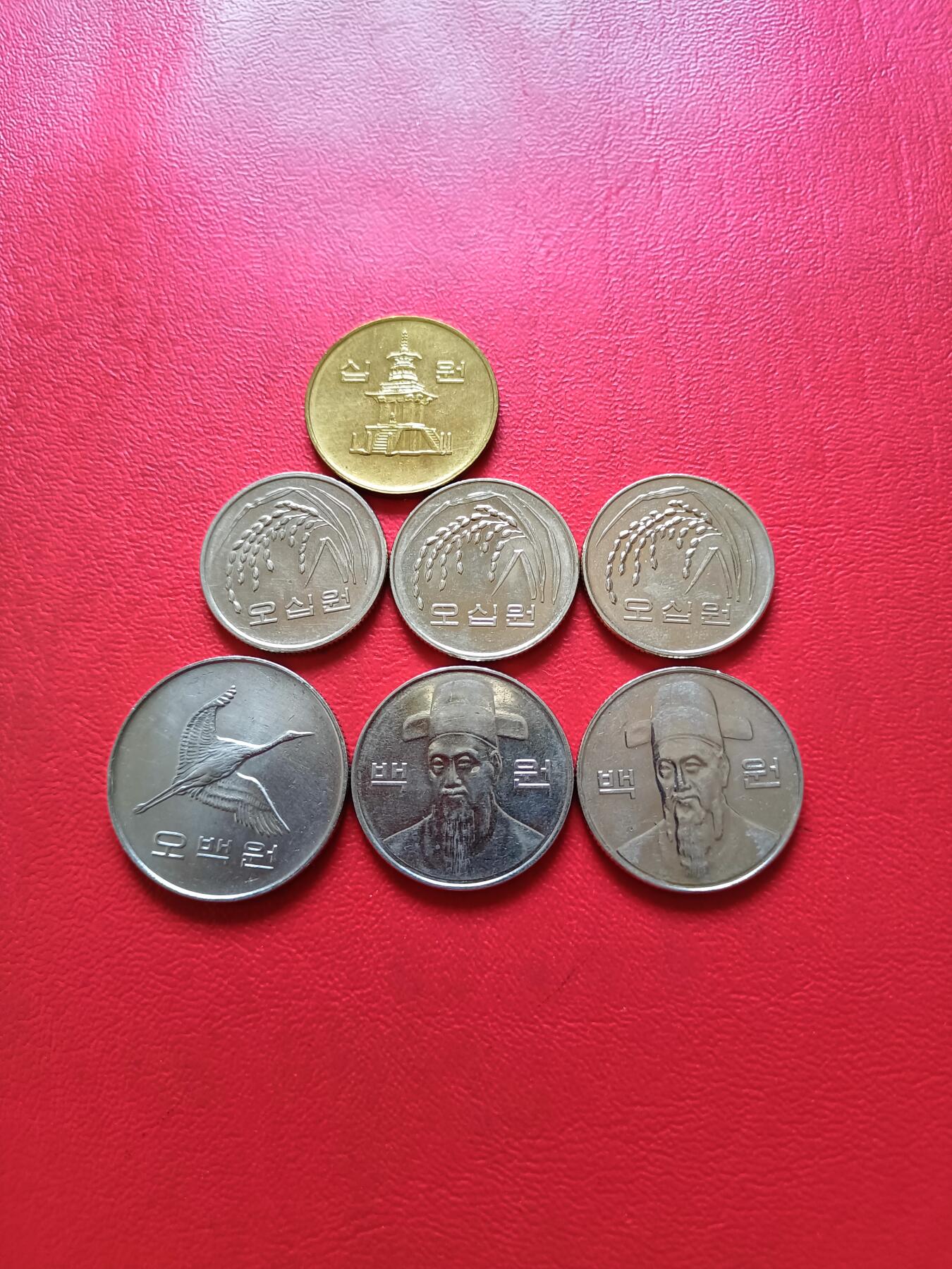 【云涧收藏】第五十五场 韩国7枚，UNC