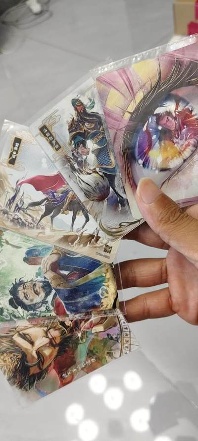 秋原瞳的小店第20期（卡游与昆仑万象的顶级碰撞） - 卡游三国千古一瞬精选5张，实物非常好看
