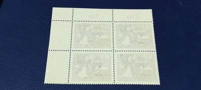 德国邮票专场，都是四方联 德国邮票四方联，1964年发行，童话故事  睡美人4全之一，品相如图