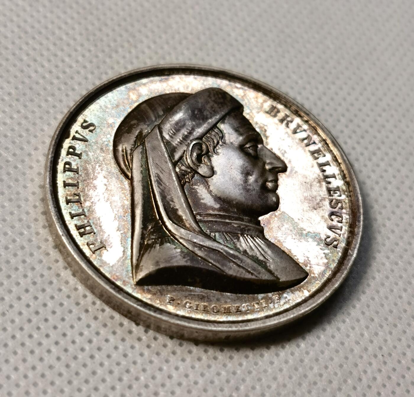 甄臻铺-世界币章拍卖（第30期），送拍享返佣金等优惠多多 1850年VICTORIA COLONNA 纪录诗人和诺贝尔银奖 数学奖，直径41.95mm，重44.06g