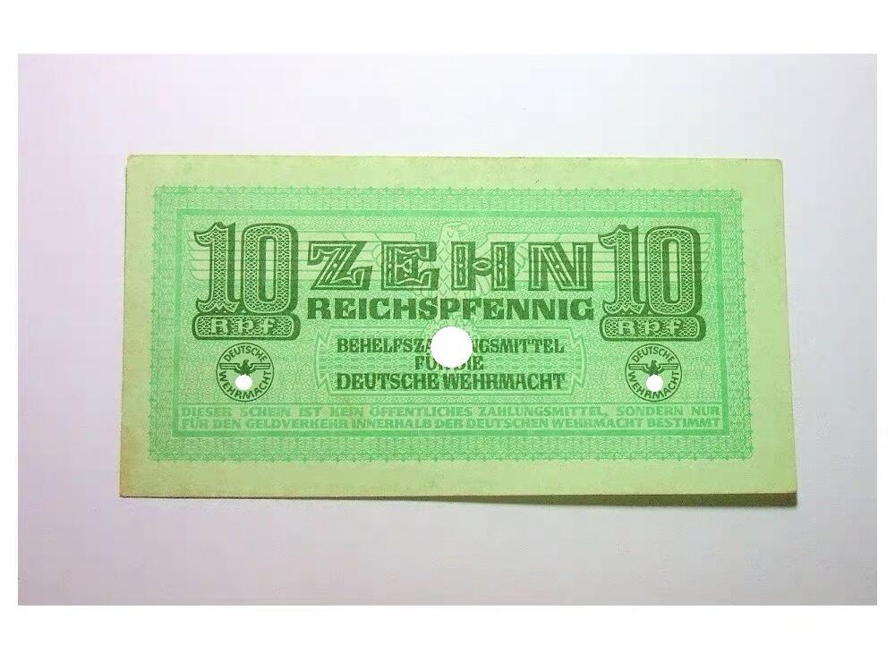 德国第三帝国1942年 展翅鹰10芬尼 爽品