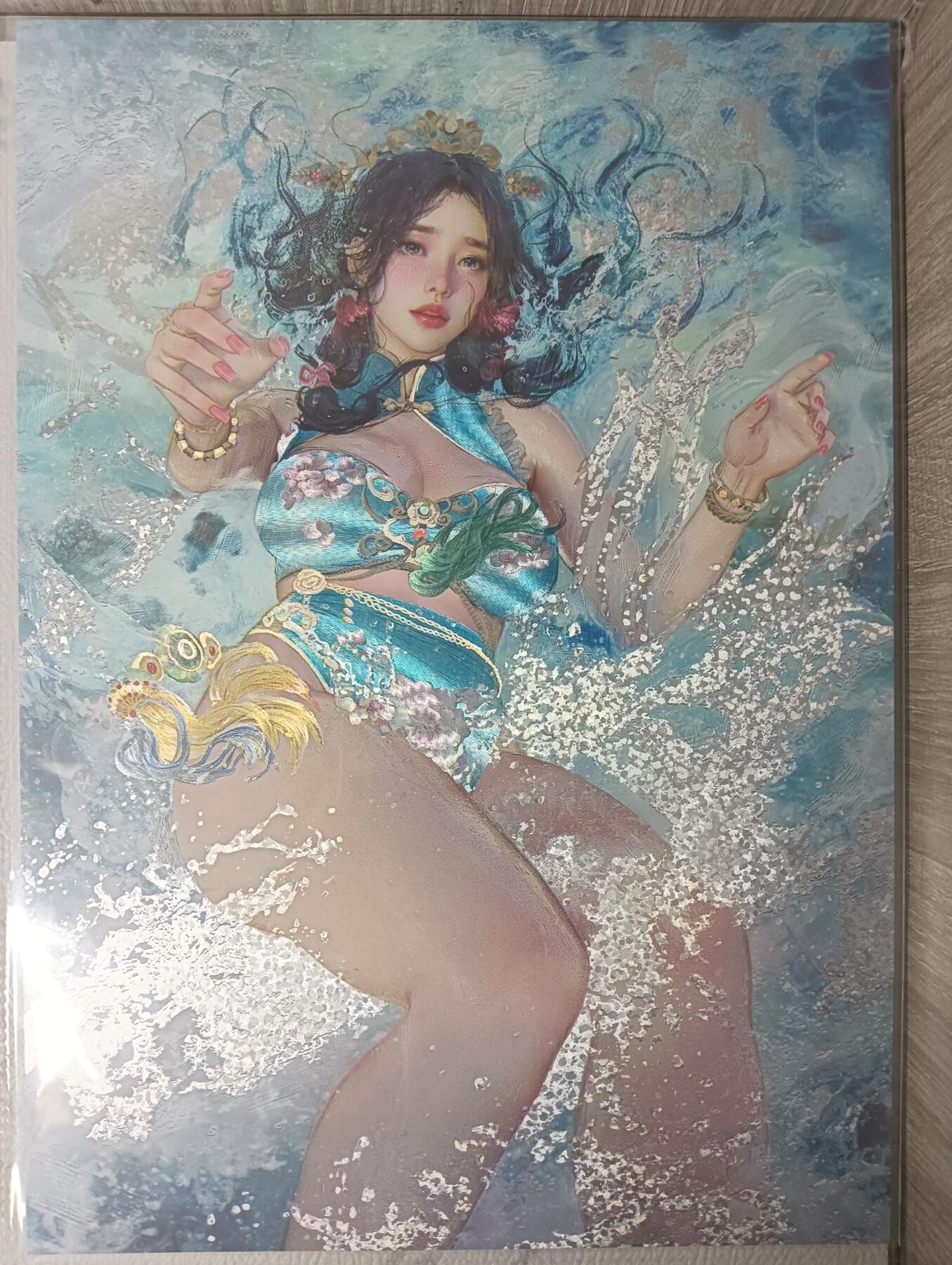 花开卡拍第35期（8月24号周日截拍，品控勿拍!!!拍品不寄存，运费5元，自制卡难免瑕疵，可能存在轻微撞角爆边等出厂瑕疵，品控介意勿拍！） A4 刷子小乔 编号031