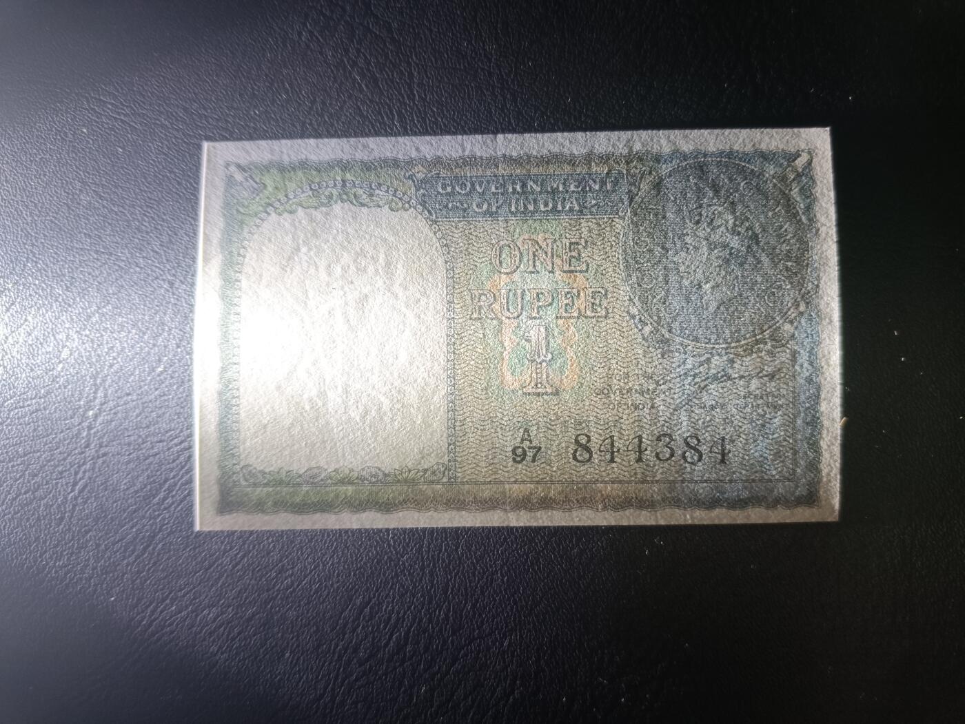2025八月第四期（总189期） 印度1943版1卢比AUNC，乔治六世国王和硬币