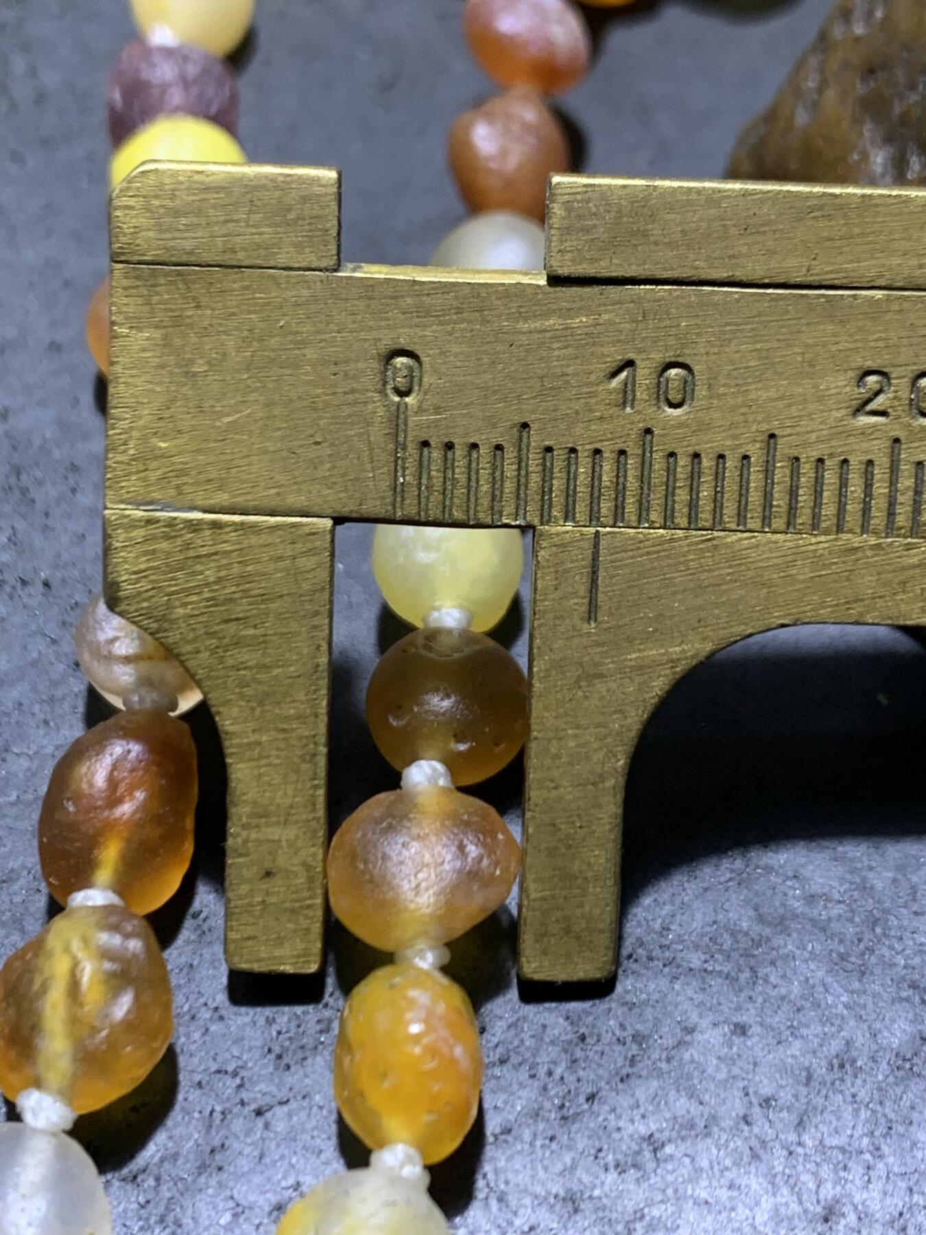 精美天然阿拉善108粉彩糖心多宝彩珠玛瑙项链(手串)一条