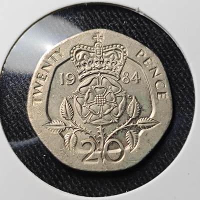 KK钱币收藏小铺 套币 银币专场 2月预留时间 周末发货 -  1984英国20便士