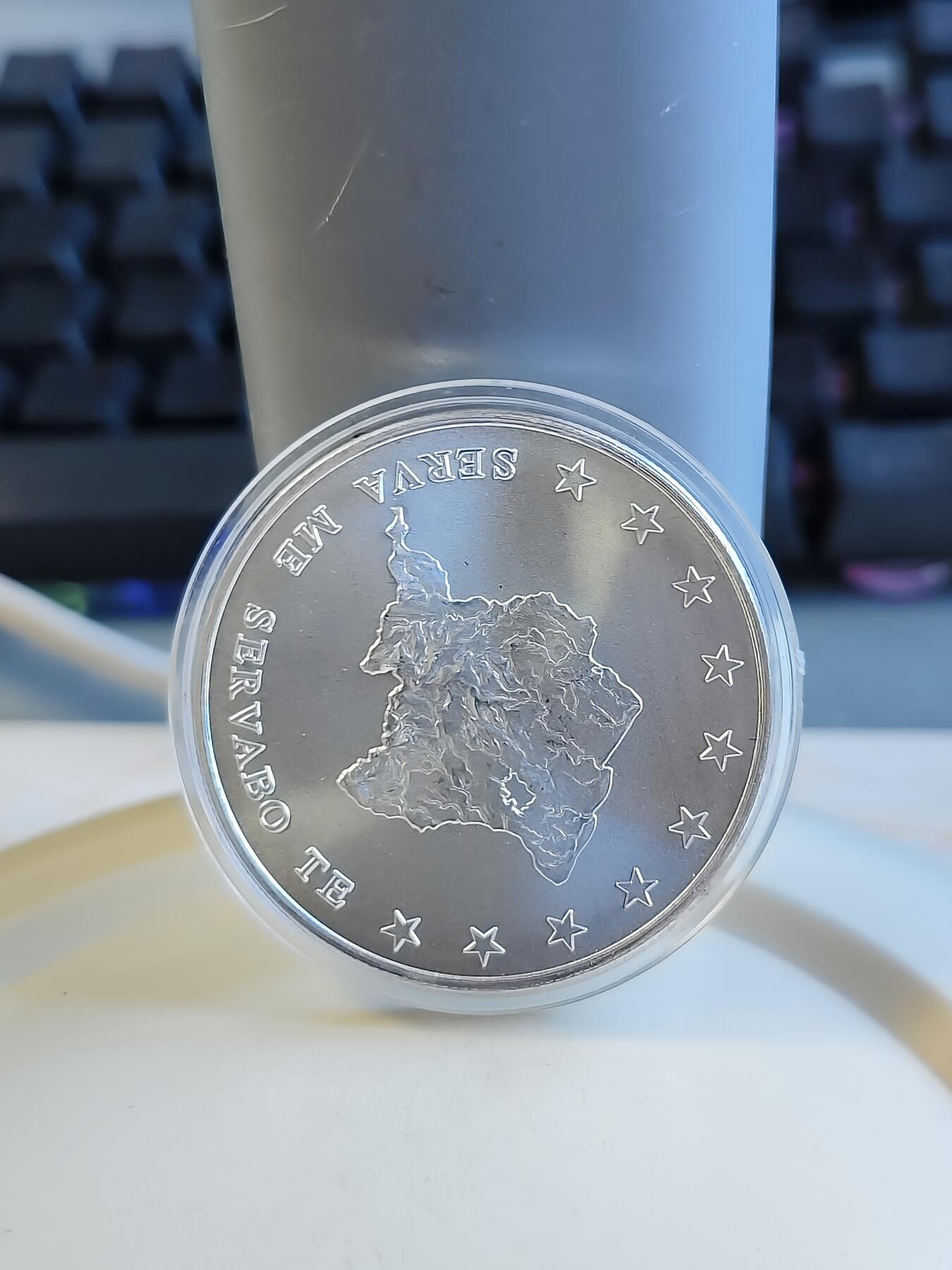 第172期拍卖【长期征集拍品】 苏里南2013年地图1盎司纪念银币，999银