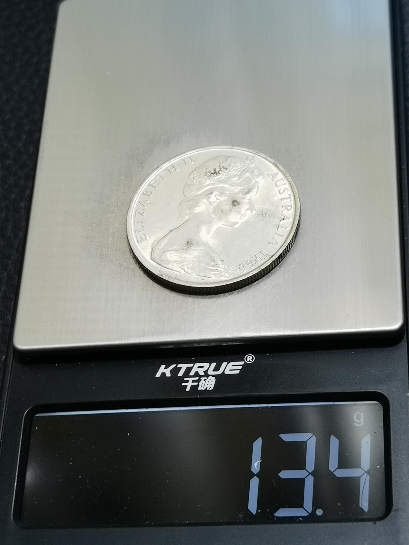 天下钱庄专场欢迎参拍 澳大利亚伊丽莎白50分银币