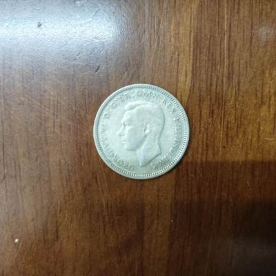 1938-44年英属澳大利亚乔治六世绵羊1先令高银版流通好品保真 - 1938-44年英属澳大利亚乔治六世绵羊1先令高银版流通好品保真