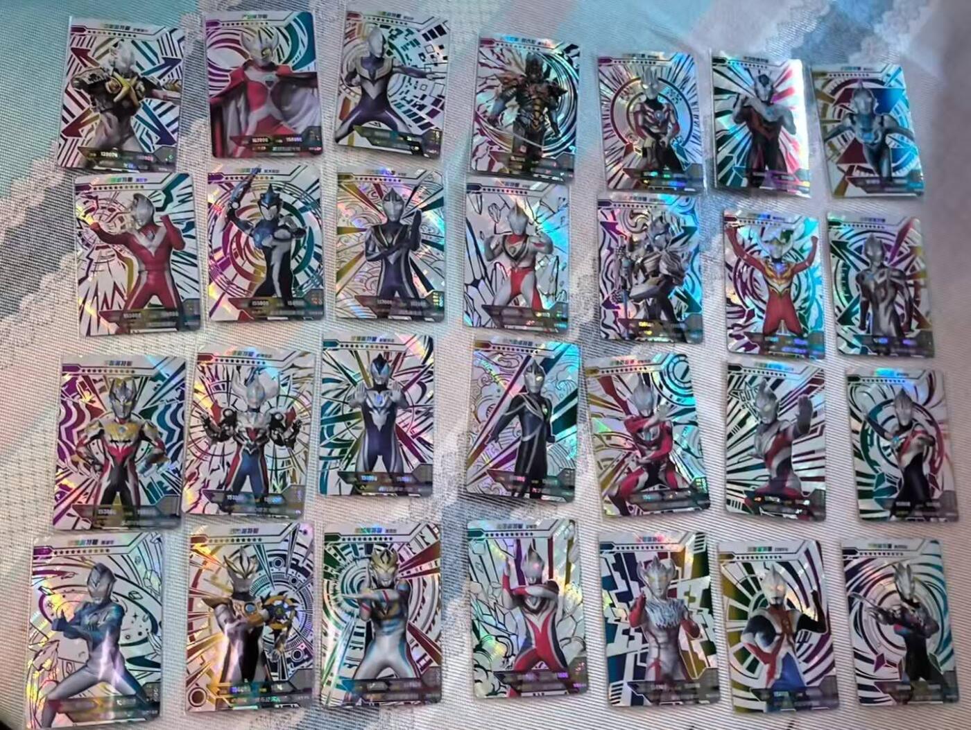 龙虎卡牌第五十一场 （无佣金，满120包邮，欢迎送拍） 卡游奥特曼 ZR28张不同