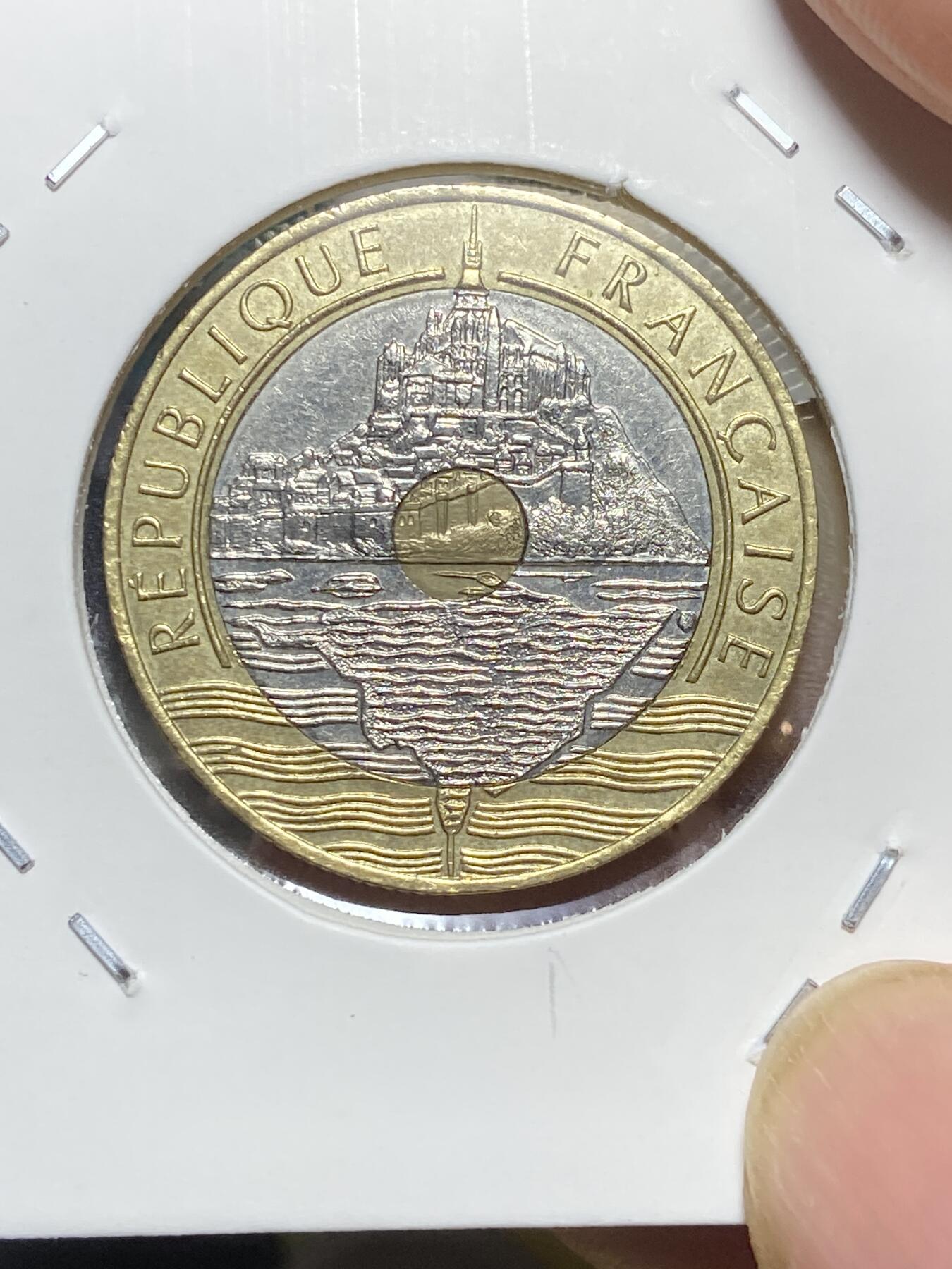 2025年第八十一场(总第一百零七场）外国好品散币(免佣金) 法国🇫🇷1992年20法郎(Open V–开口V版，五段分段边齿)