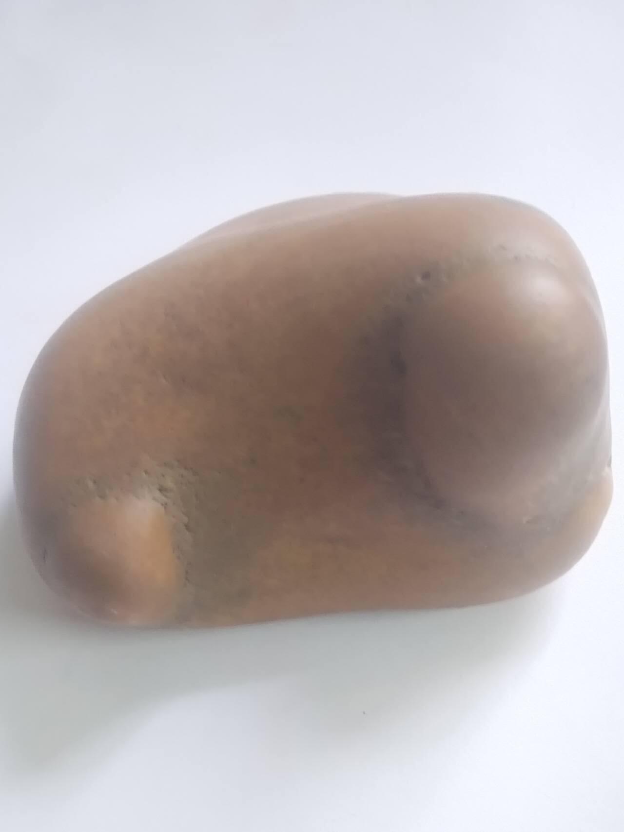奇石原石。黄腊石摆件。