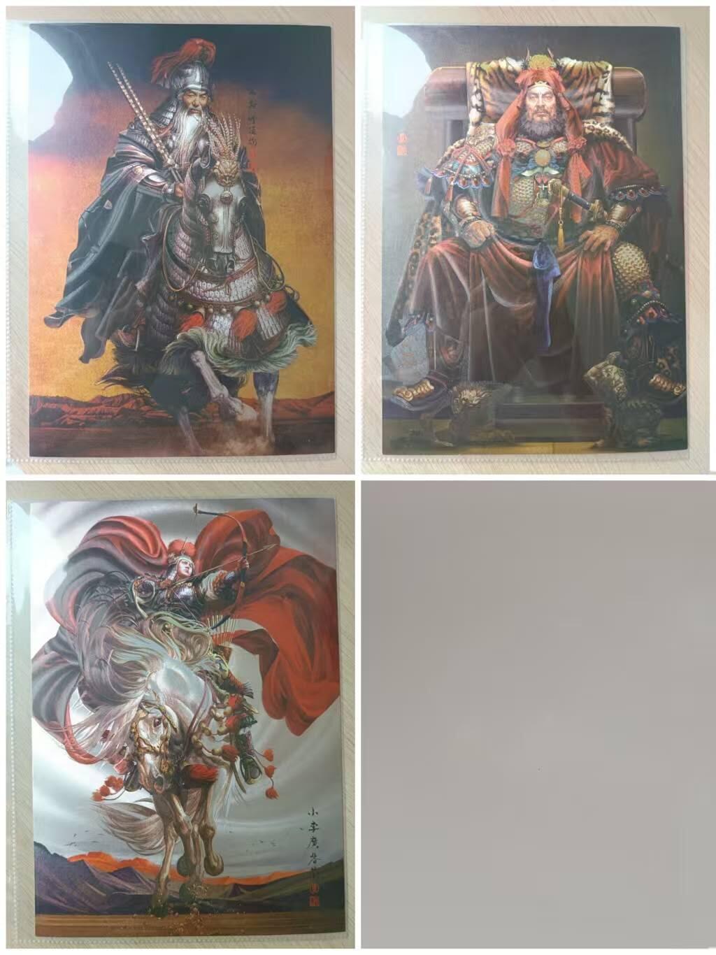 龙虎卡牌第五十一场 （无佣金，满120包邮，欢迎送拍） A4卡19张全 张墨一水浒（粗闪五虎+花荣+晁盖+四场景+彩闪八彪骑）