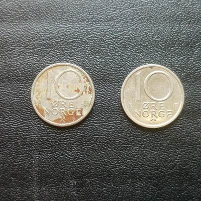 【游宝拍卖】乙巳蛇年61期 秋季先行场 零佣金起拍 - 挪威 10欧尔 1990/91年