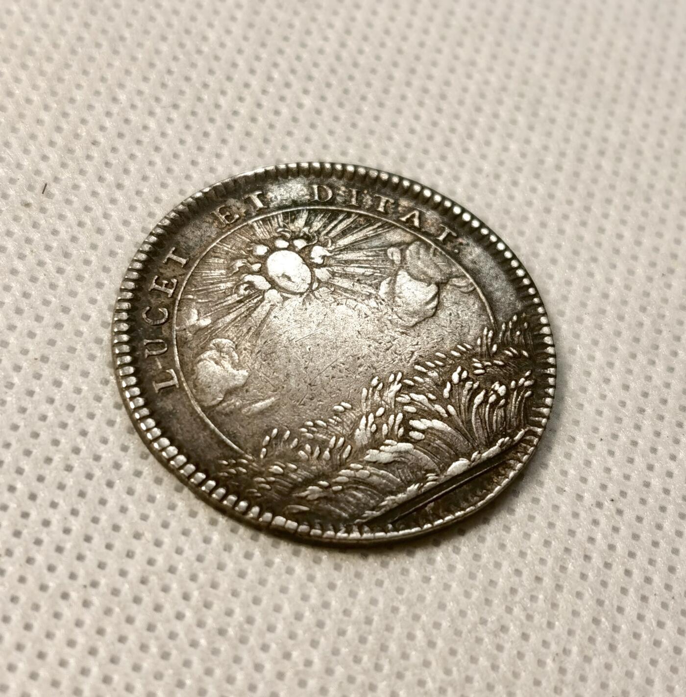 甄臻铺-世界币章拍卖（第30期），送拍享返佣金等优惠多多 1725年高卢神职人员大会代币, 9.6克，直径30mm