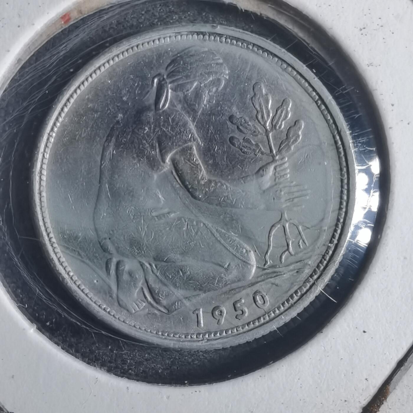 沼泽如烟--第817场 德国1950年50芬尼