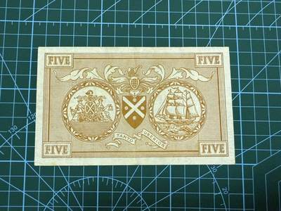 【炜奕收藏】，第四十二期 1963年苏格兰银行5镑，AU-品相，号码无47