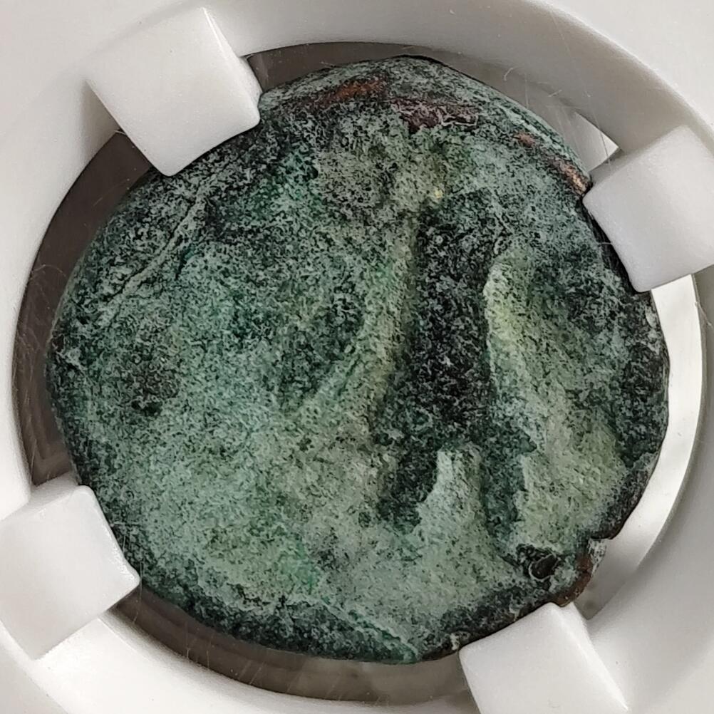 希腊罗马丝路打制币化石【中外钱币放漏】专场！陆小鱼的钱币仓，限时拍卖第075场 贵霜-萨珊 婆薮提婆一世铜币