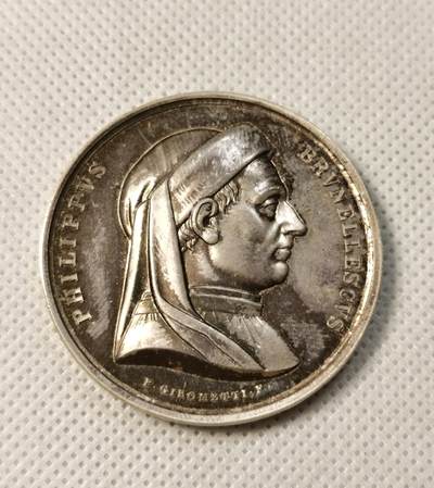 甄臻铺-世界币章拍卖（第30期），送拍享返佣金等优惠多多 - 1850年VICTORIA COLONNA 纪录诗人和诺贝尔银奖 数学奖，直径41.95mm，重44.06g