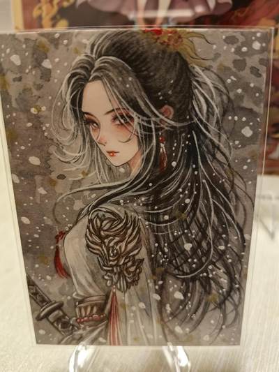 丫丫卡拍第2期（周四21：00截止） - 【手绘卡】雪见少女 画师：D
