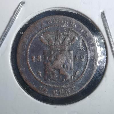 沼泽如烟--第816场 - 荷属东印度1859年半分