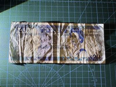 【炜奕收藏】，第四十二期 1992年斐济20元，流通品相，A冠