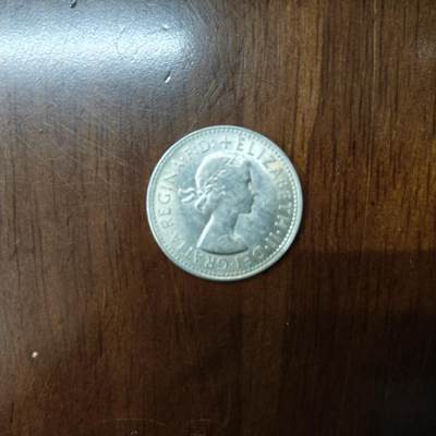 绵羊 澳大利亚1先令银币1954-61年版 直径24MM 伊丽莎白女王二世 - 绵羊 澳大利亚1先令银币1954-61年版 直径24MM 伊丽莎白女王二世