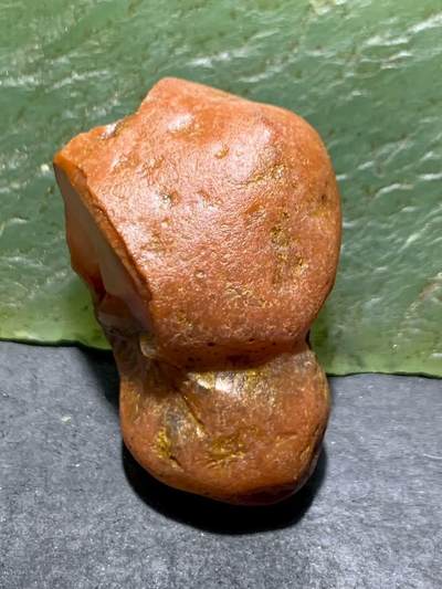 精美红皮开窗荔枝冻心南红玛瑙原石一颗， - 精美红皮开窗荔枝冻心南红玛瑙原石一颗，