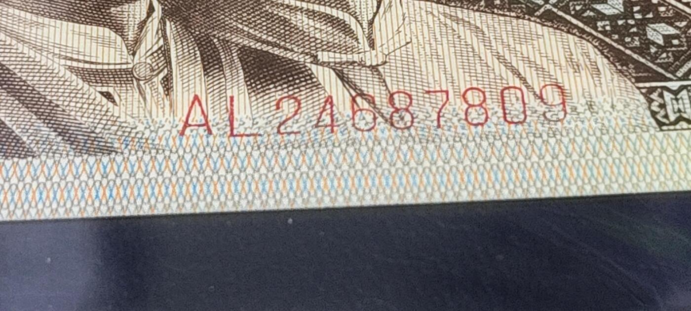 各种钱币拍场，可寄存满二百包邮 钱坤评级8001AL神奇冠号、正红背绿  AL24687809