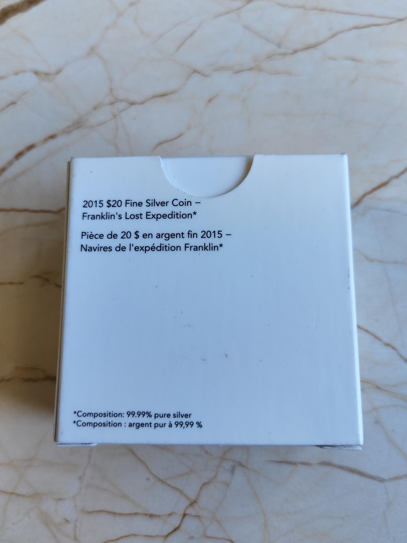 第172期拍卖【长期征集拍品】 加拿大2015年印加迪亚水域失事船只彩色纪念银币，9999银，发行7000枚