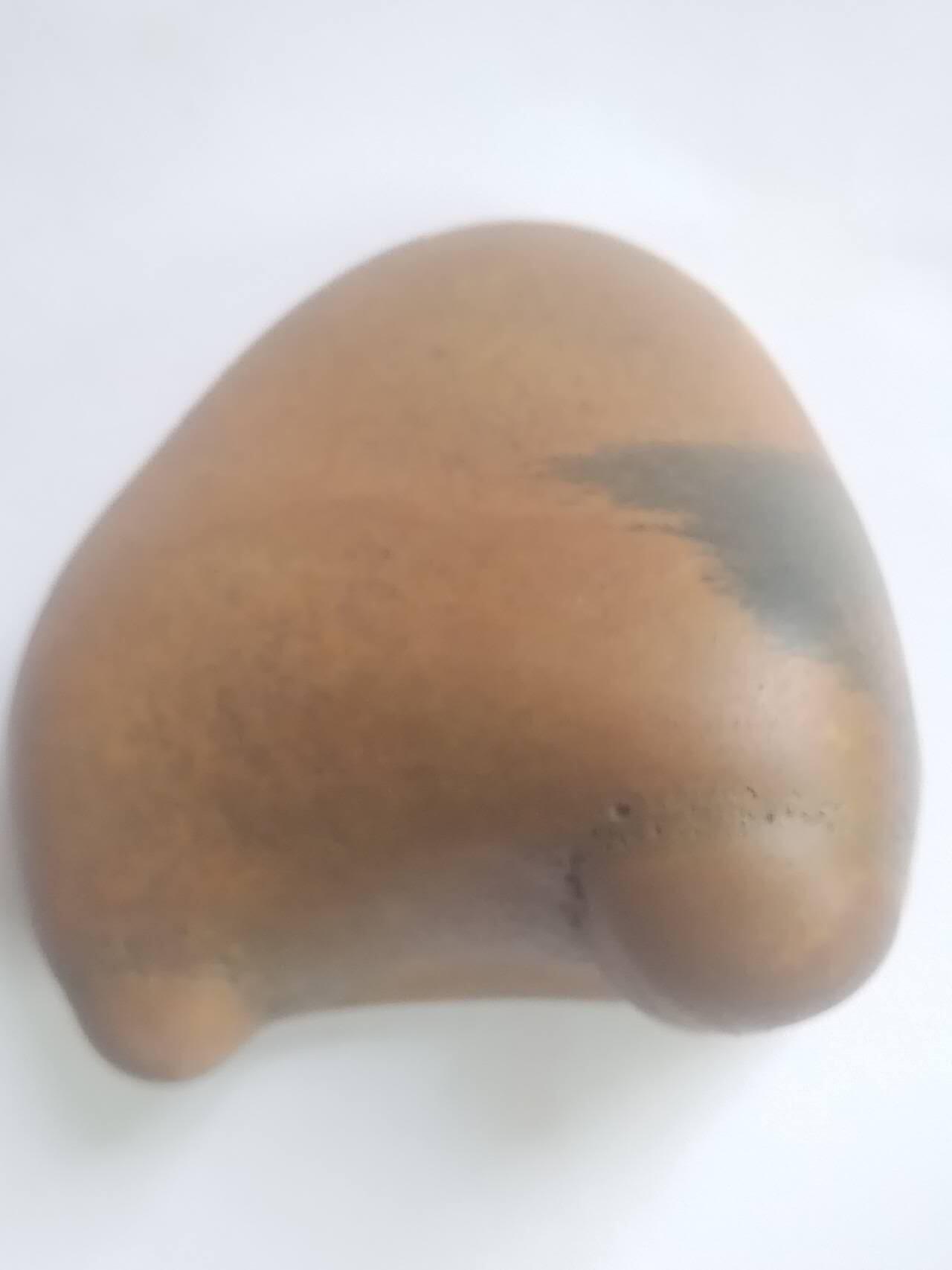 奇石原石。黄腊石摆件。