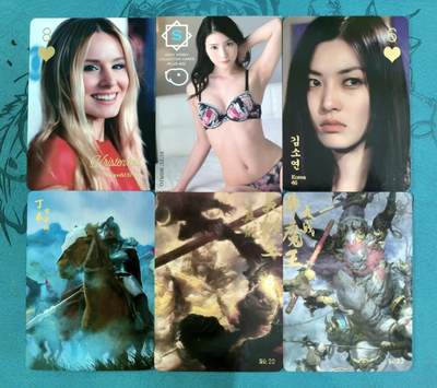 龙虎卡牌第五十一场 （无佣金，满120包邮，欢迎送拍） - 普卡3张 阿毛西游场景卡 真假美猴王&大战牛魔王（附赠女神卡3张）