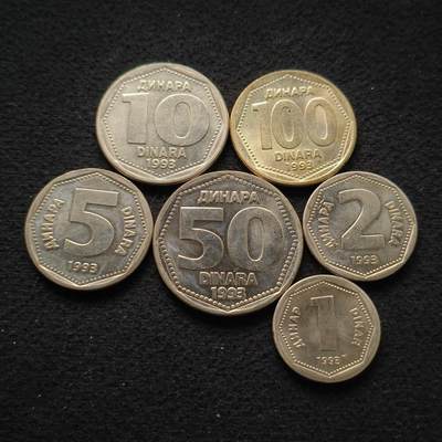 【全场包邮】纯粹捡漏拍453场 - 南斯拉夫1993年6枚套币